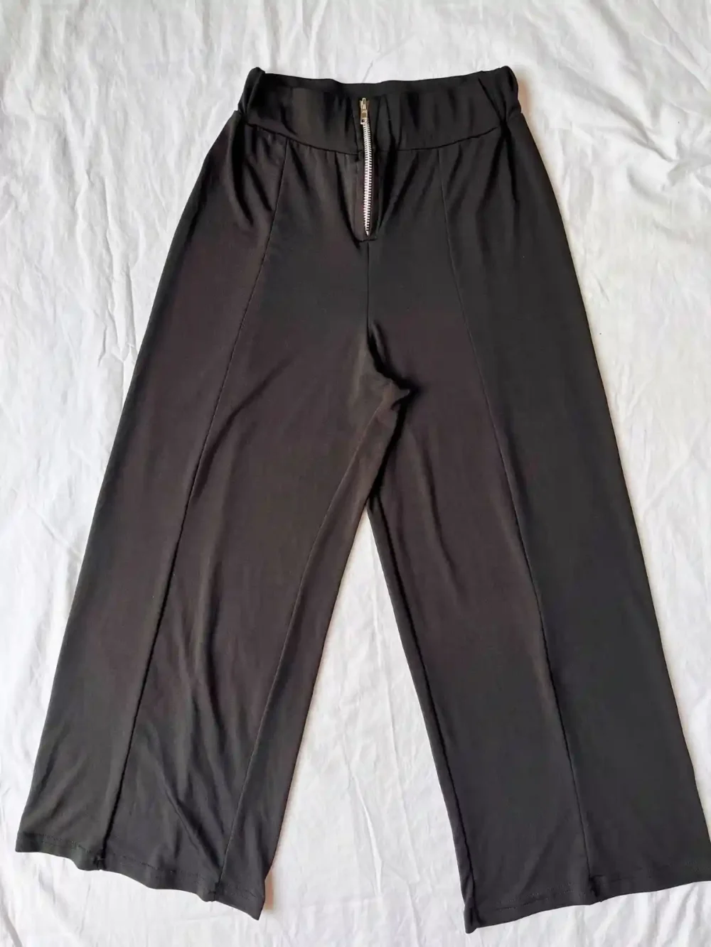 Pantalón oxford vestir ancho negro - Talle S