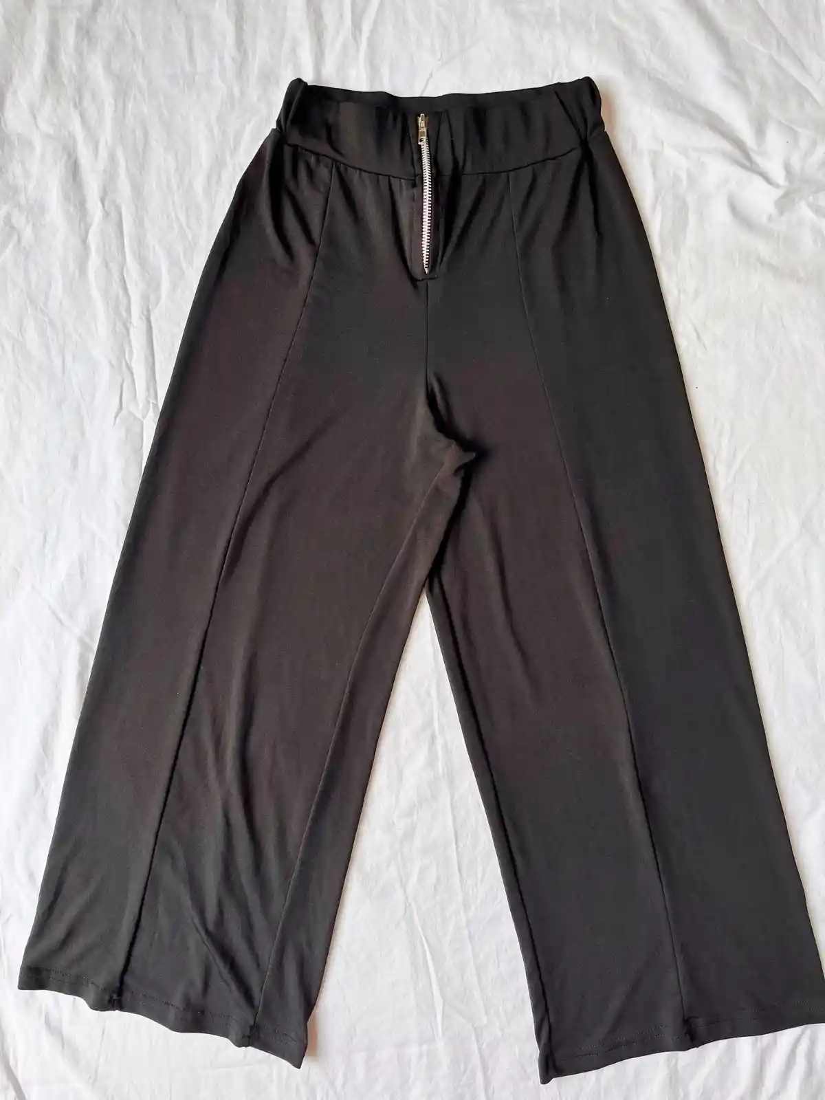 Pantalón oxford vestir ancho negro - Talle S