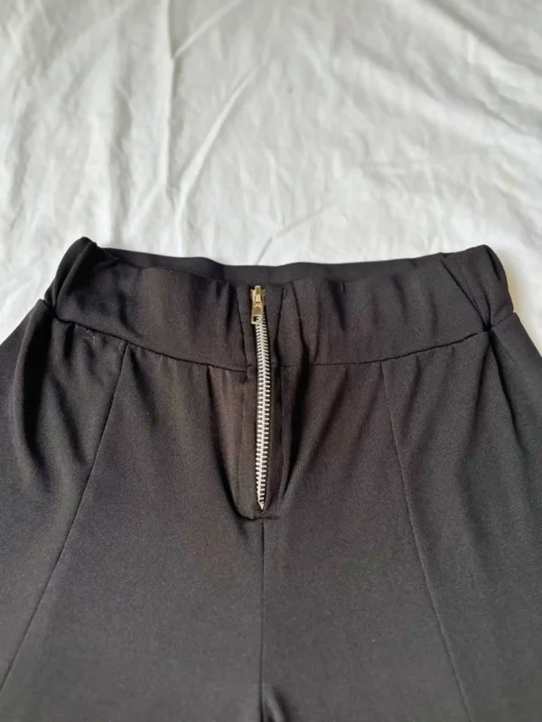 Foto 4 de Pantalón oxford vestir ancho negro - Talle S