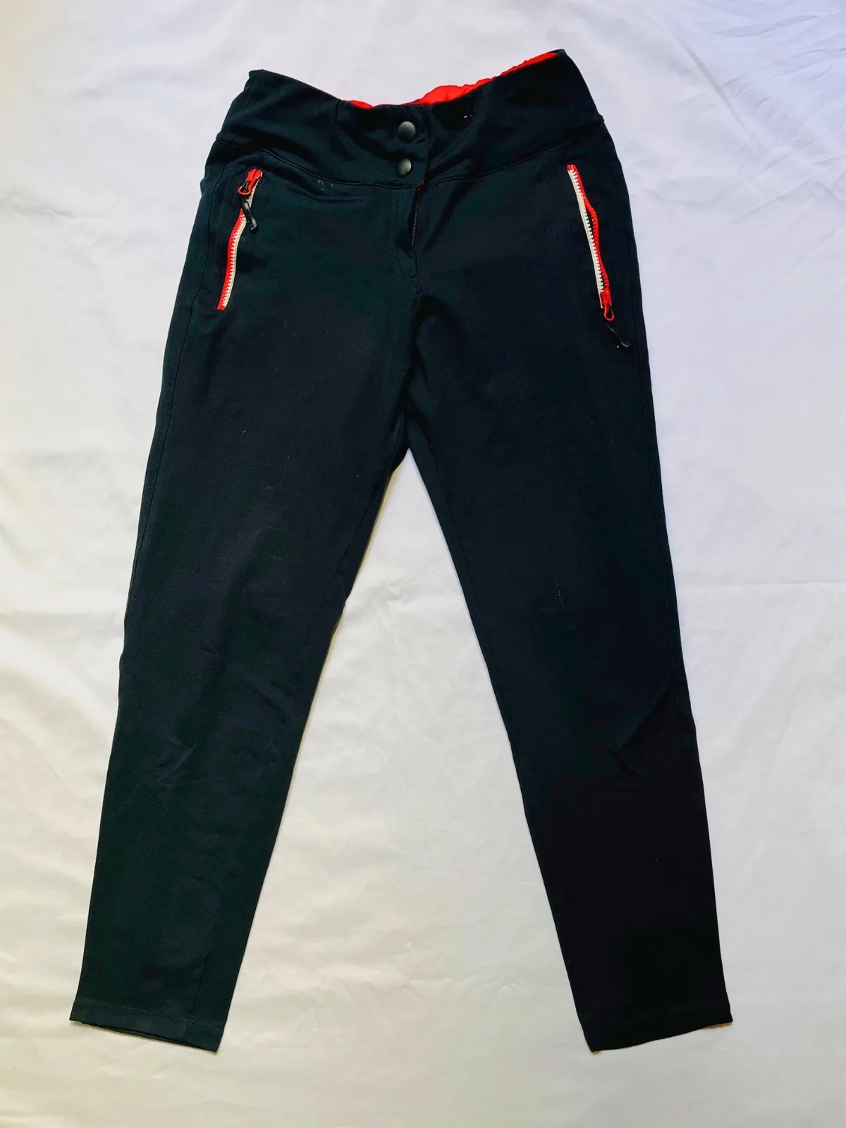 Pantalón negro deportivo cintura roja (Femme) - Talle S