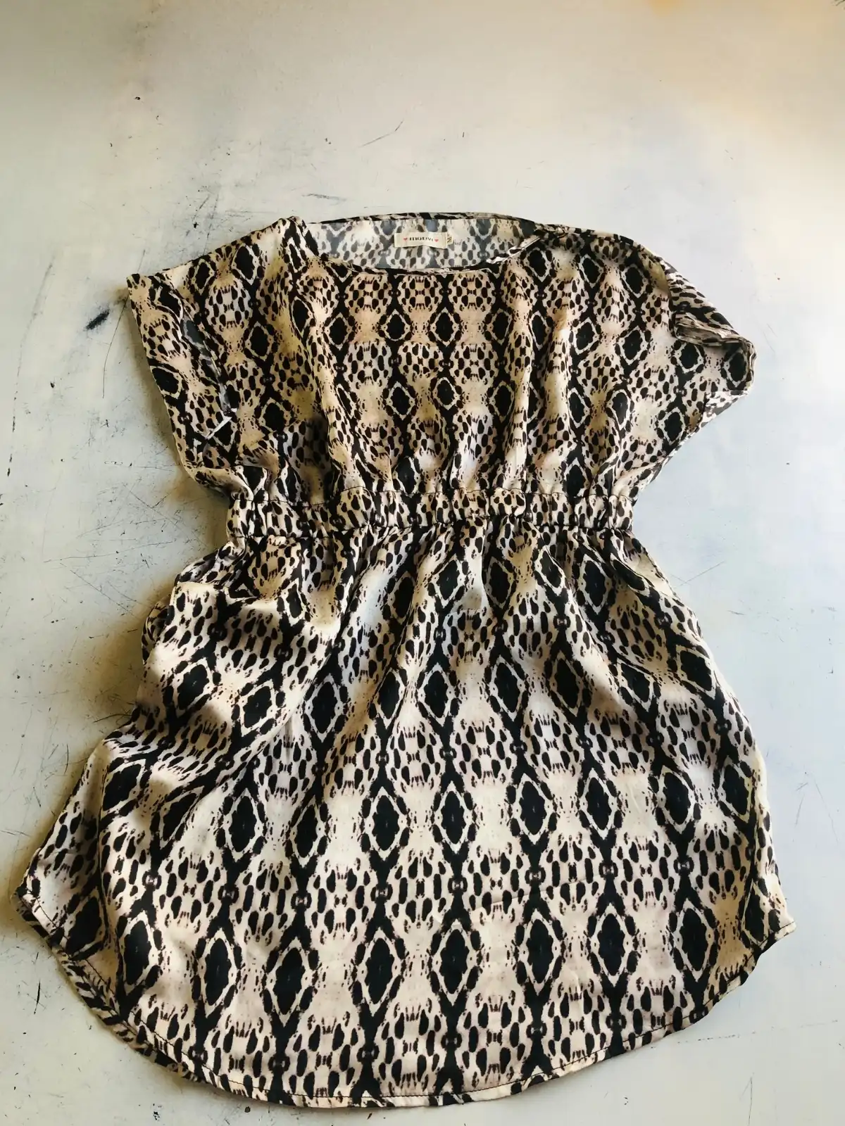 Vestido animal print (Motivi) - Talle M