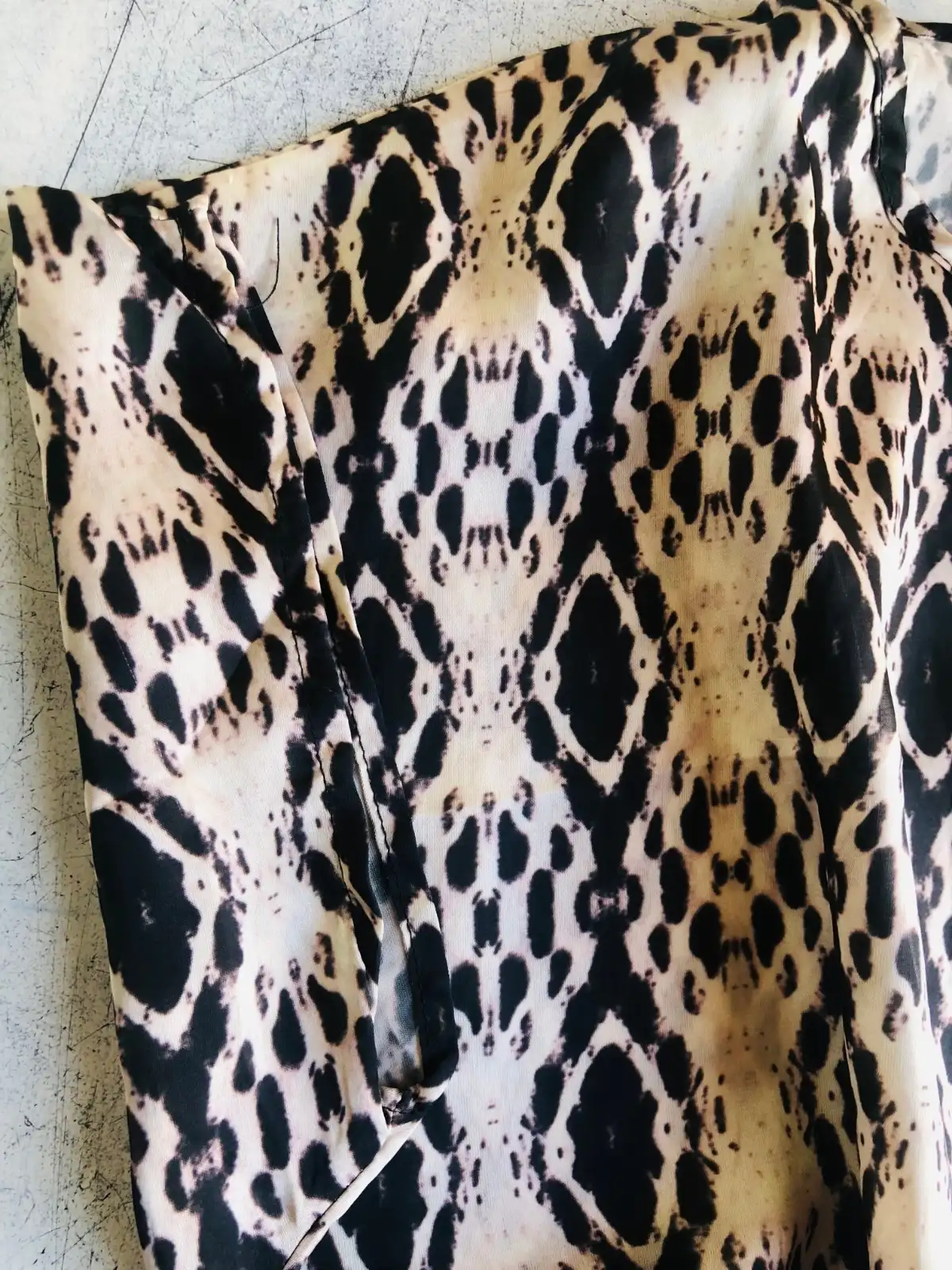 Vestido animal print (Motivi) - Talle M