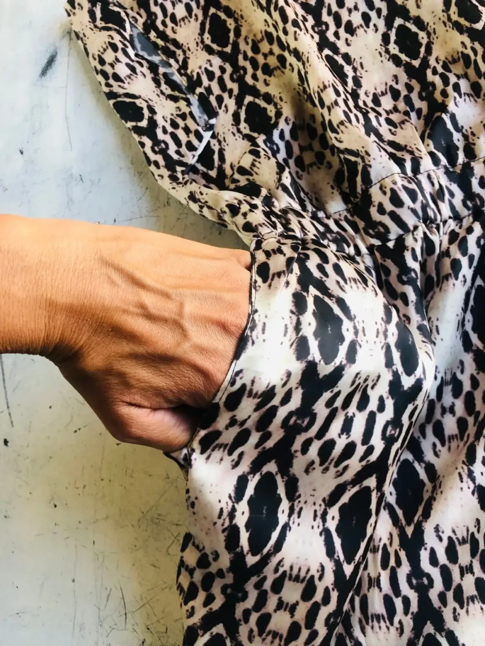 Vestido animal print (Motivi) - Talle M