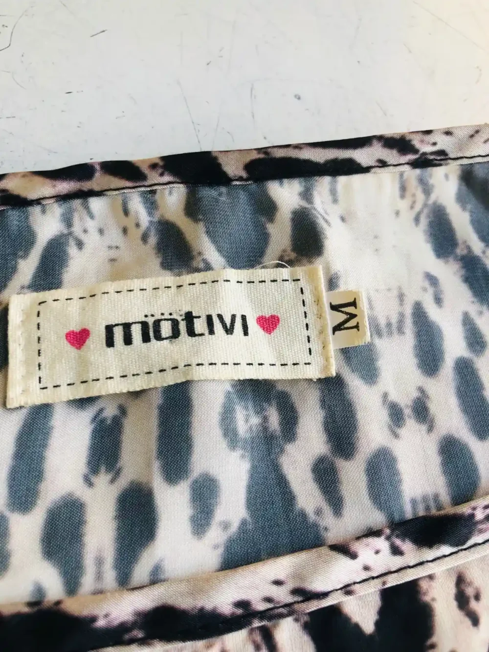 Vestido animal print (Motivi) - Talle M