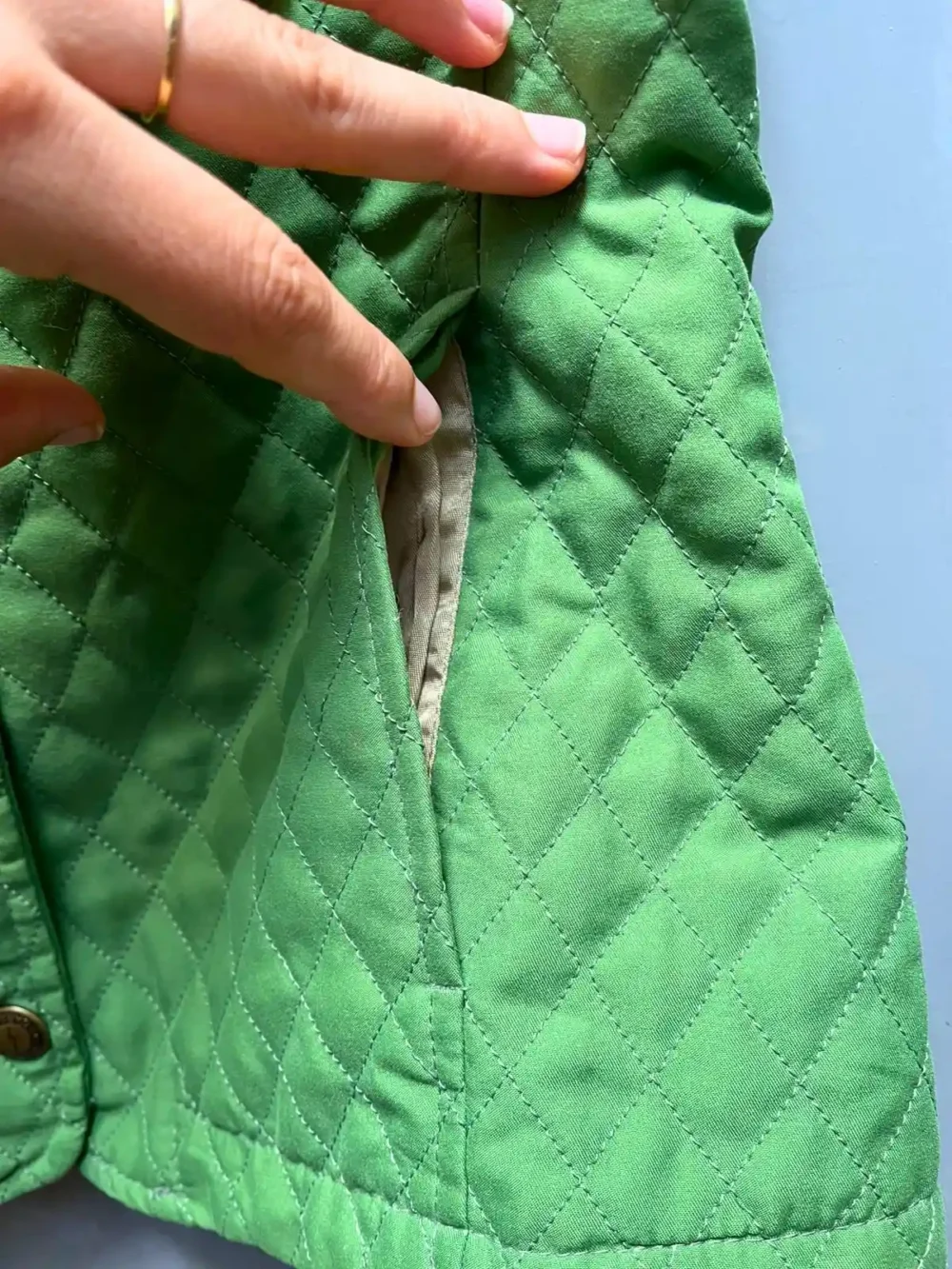 Chaleco verde acolchado (Cardon) - Talle S