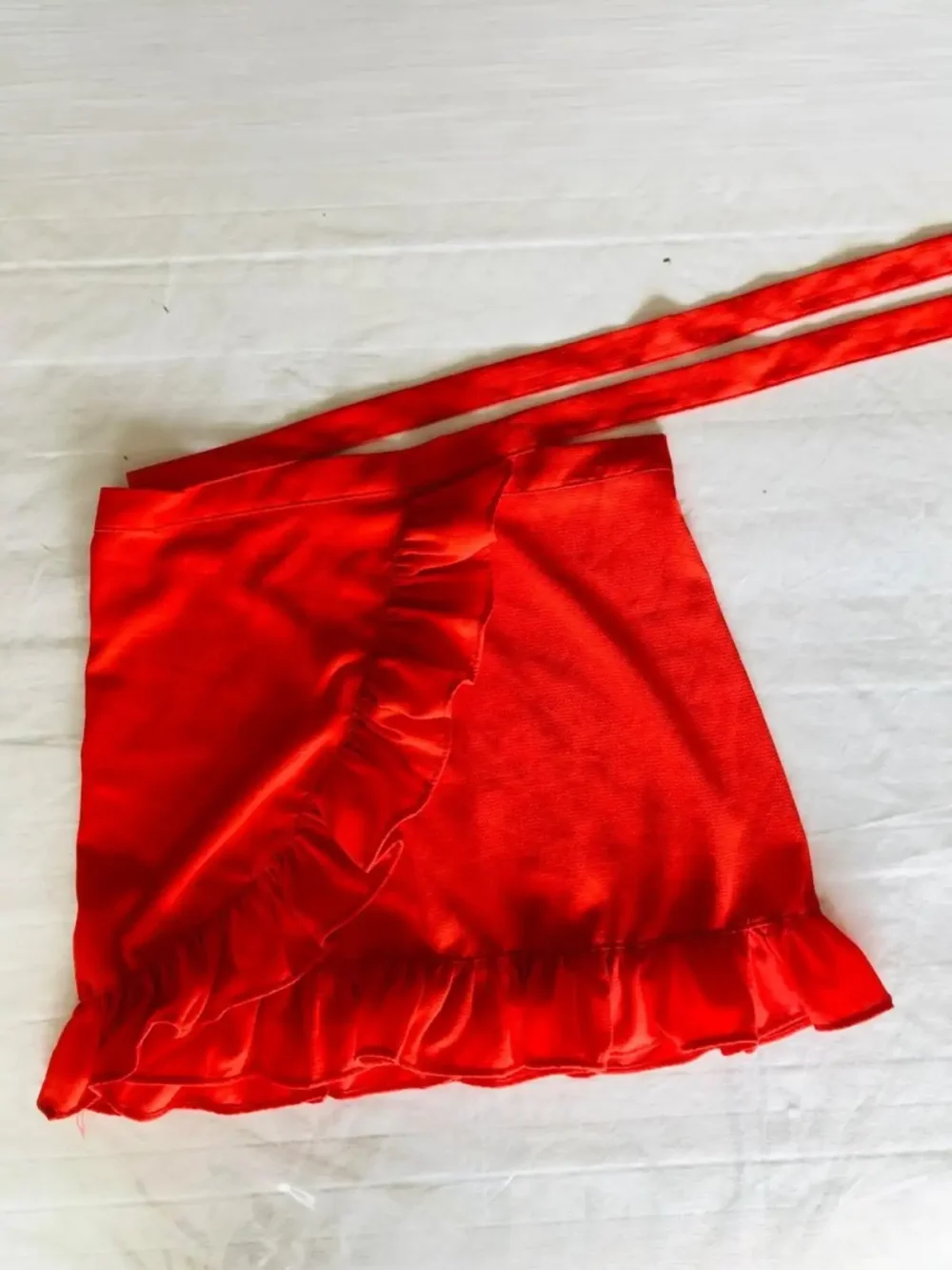 Pollera coral con volados (ajustable) - Talle S/M