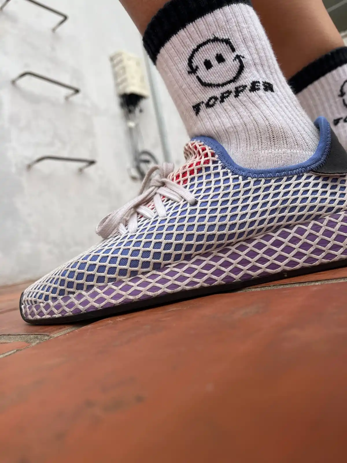Zapatillas mesh lila (Adidas) - Talle 38