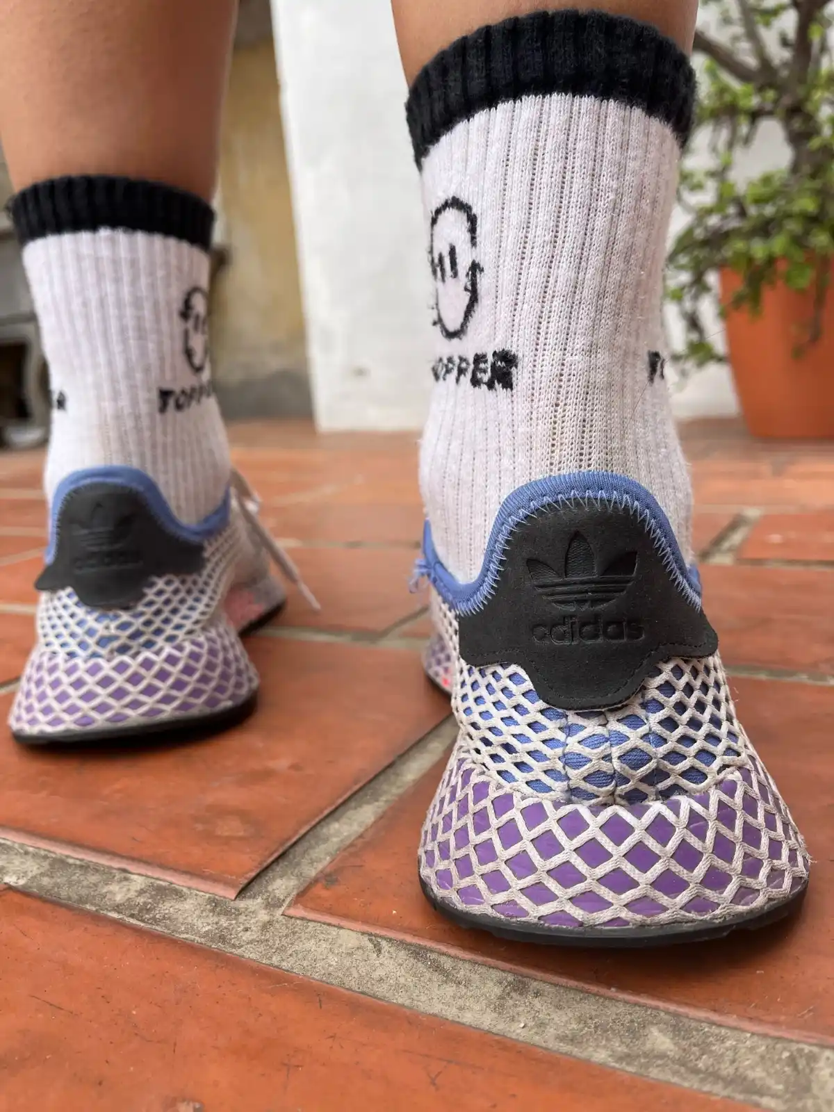Zapatillas mesh lila (Adidas) - Talle 38