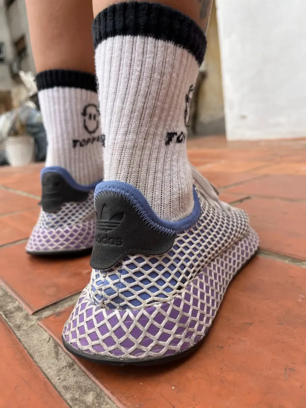 Zapatillas mesh lila (Adidas) - Talle 38