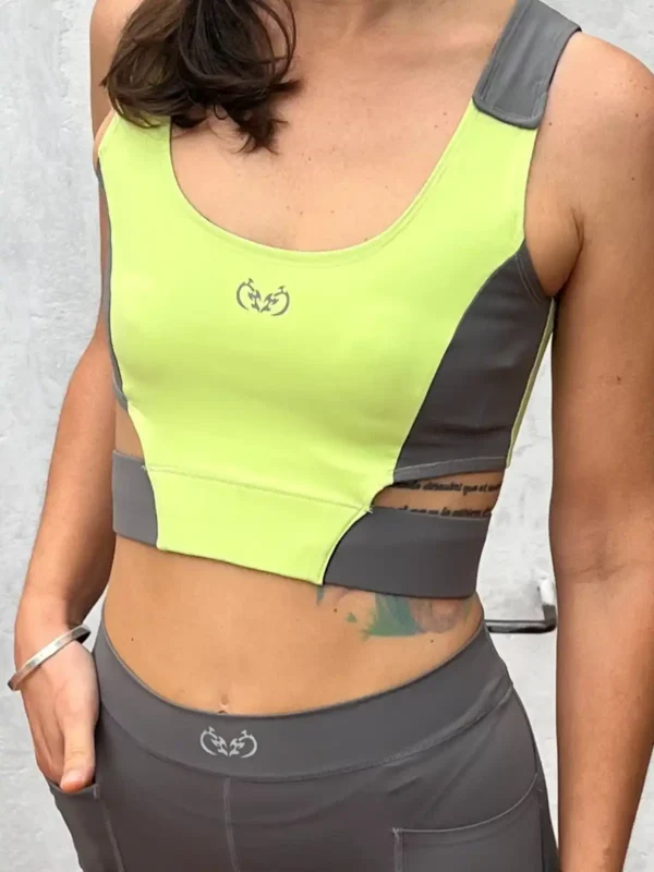 Foto 6 de Short deportivo gris y verde (47 Street) - Talle 36