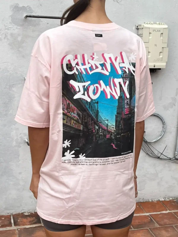 Foto 4 de Remera oversize rosa Chelsea Downy (Kevington)