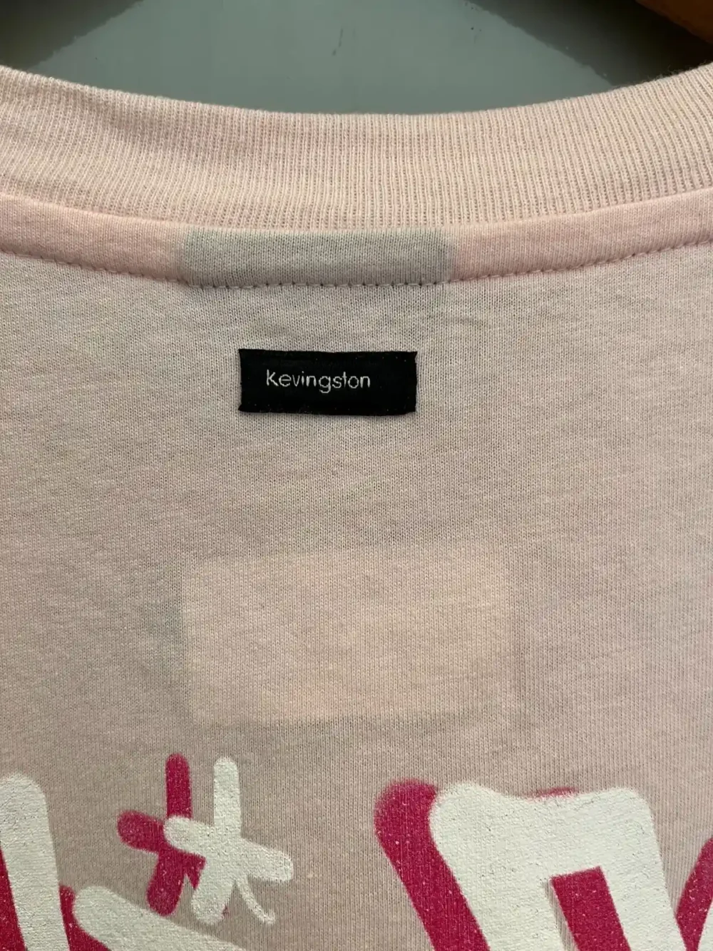 Remera oversize rosa Chelsea Downy (Kevington)