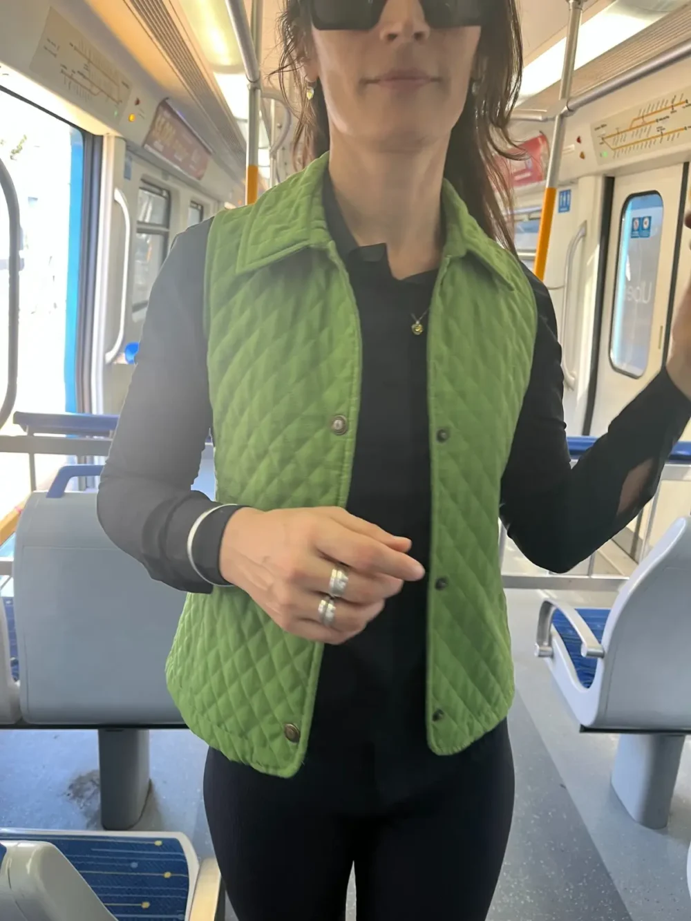 Chaleco verde acolchado (Cardon) - Talle S