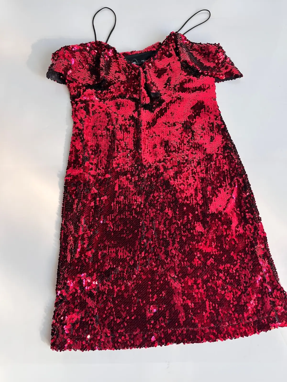 Vestido rojo lentejuelas