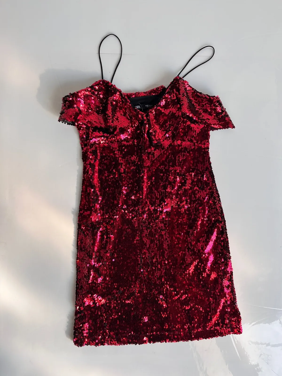 Vestido rojo lentejuelas