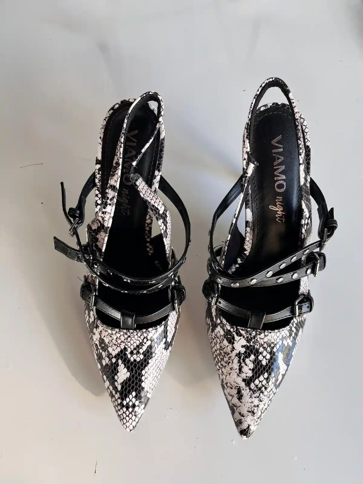 Zapatos animal print taco fino - Talle 40