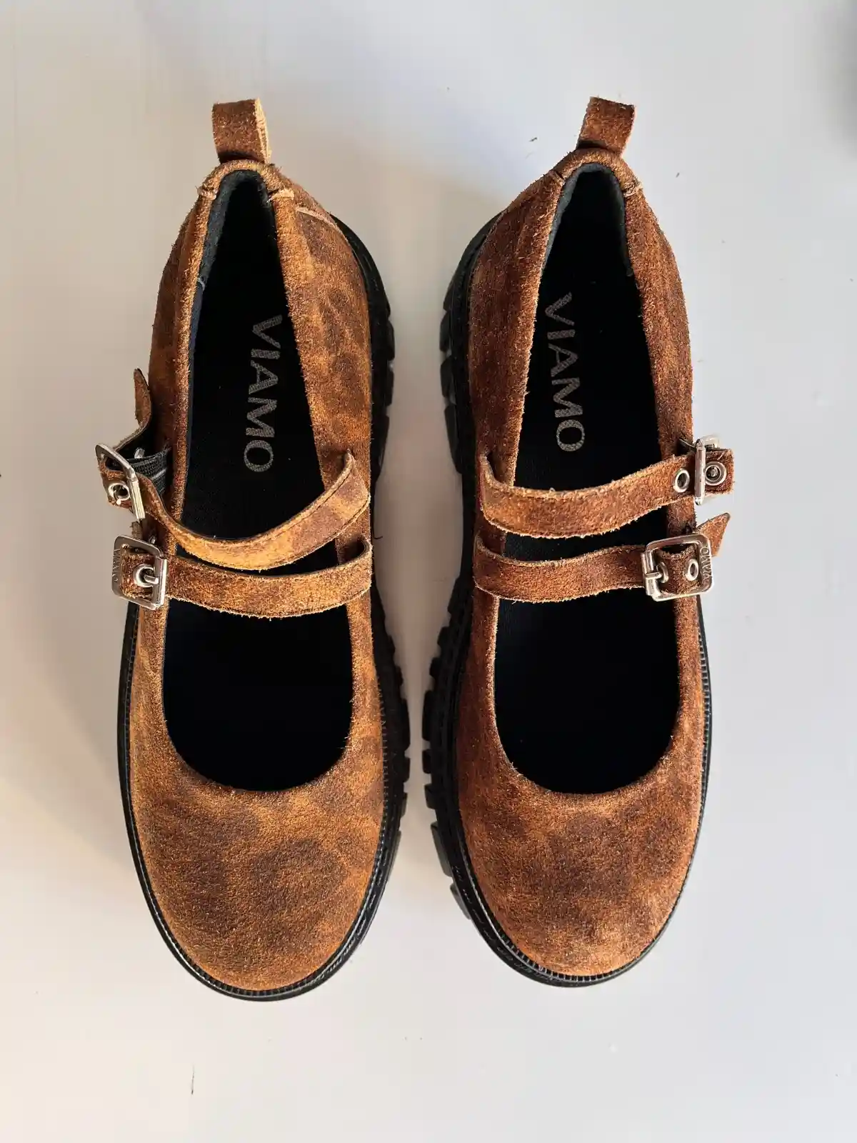 Zapatos Mary Jane suela plataforma marrón - Talle 39