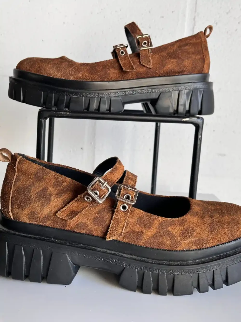 Zapatos Mary Jane suela plataforma marrón - Talle 39