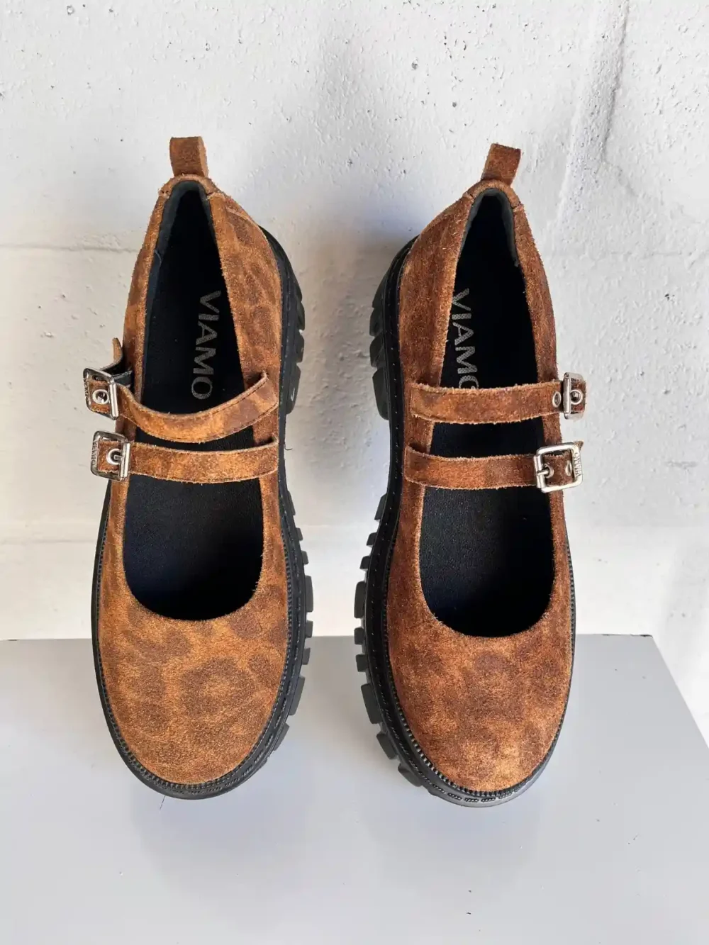 Zapatos Mary Jane suela plataforma marrón - Talle 39