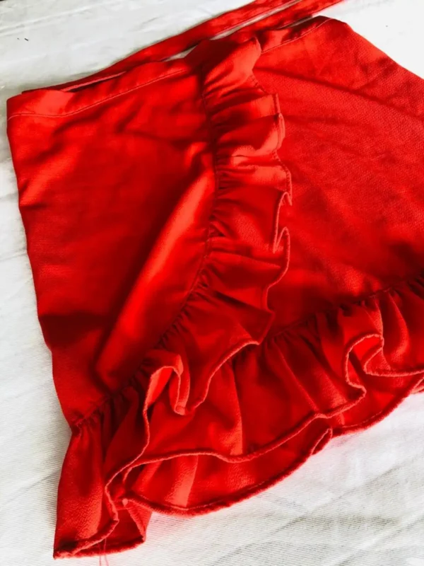 Foto 5 de Pollera coral con volados (ajustable) - Talle S/M