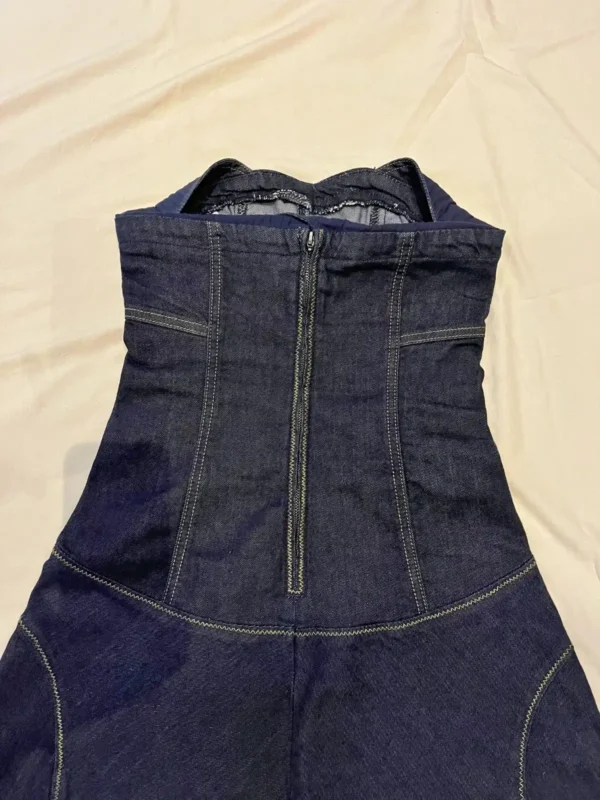 Foto 6 de Vestido denim azul cierre frontal - Talle S