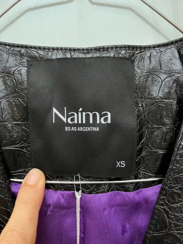 Foto 5 de Chaleco croc negro forro violeta (Naíma) - Talle XS